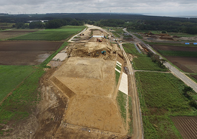 ICT施工技術見学会 完成現場